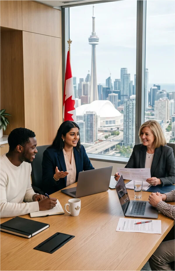 Peoples in a meeting